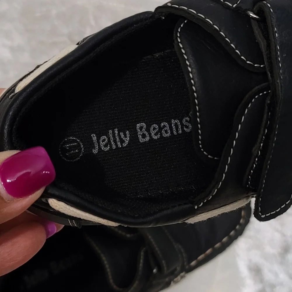 Jelly Beans Black Boys Moccasins